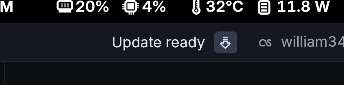 Image of the "Update ready" button